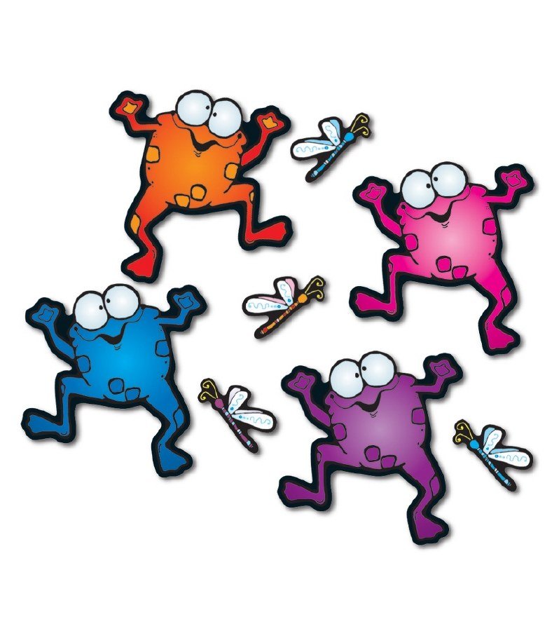 Mini Bulletin Board - Colourful Frogs