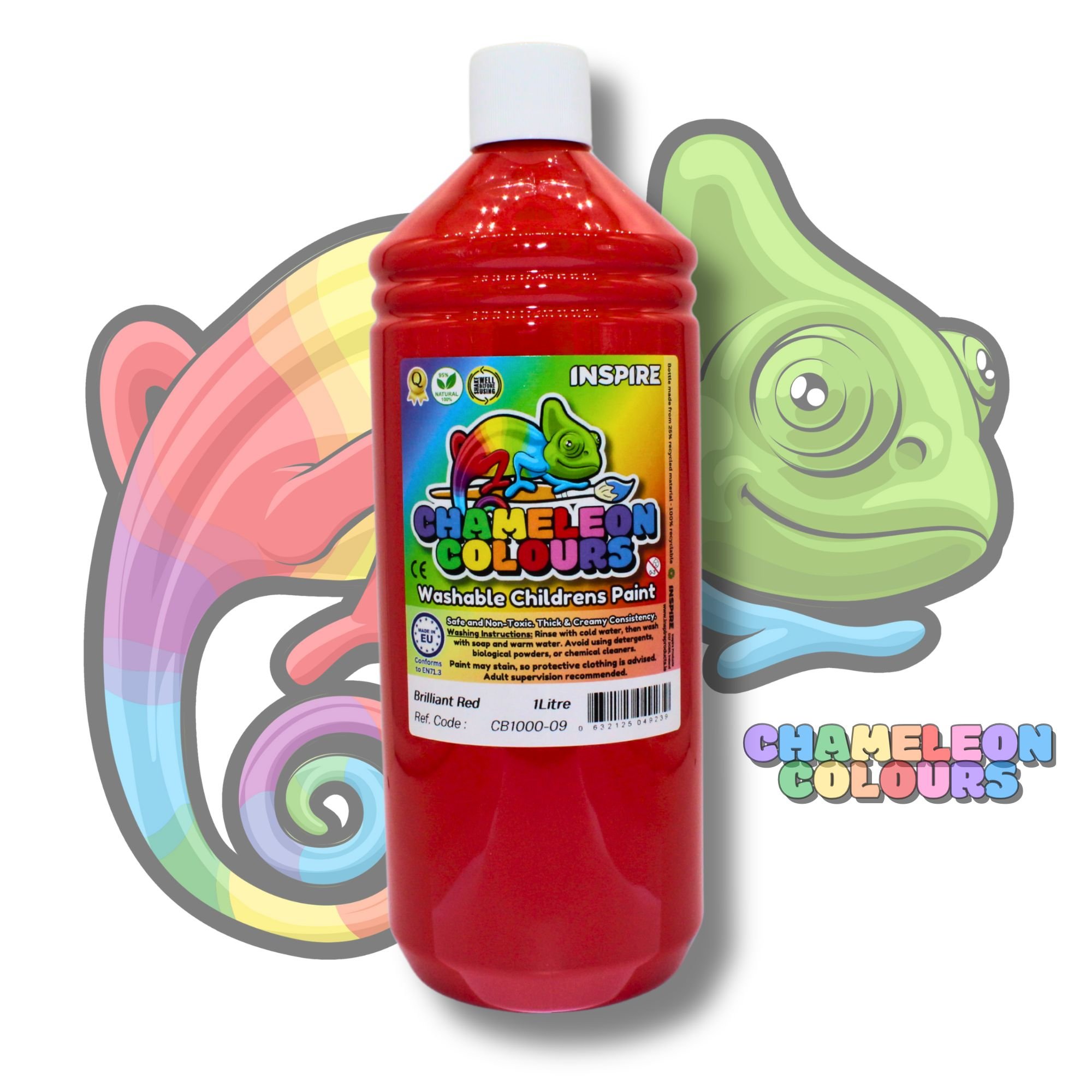 Washable Poster Paint 1000ml - Red