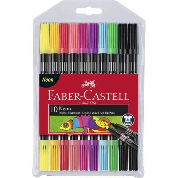 Faber Castell Double Ended Markers - Neon