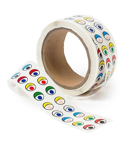 Paper Eyes - Coloured Bumper Sticker Roll (2000)