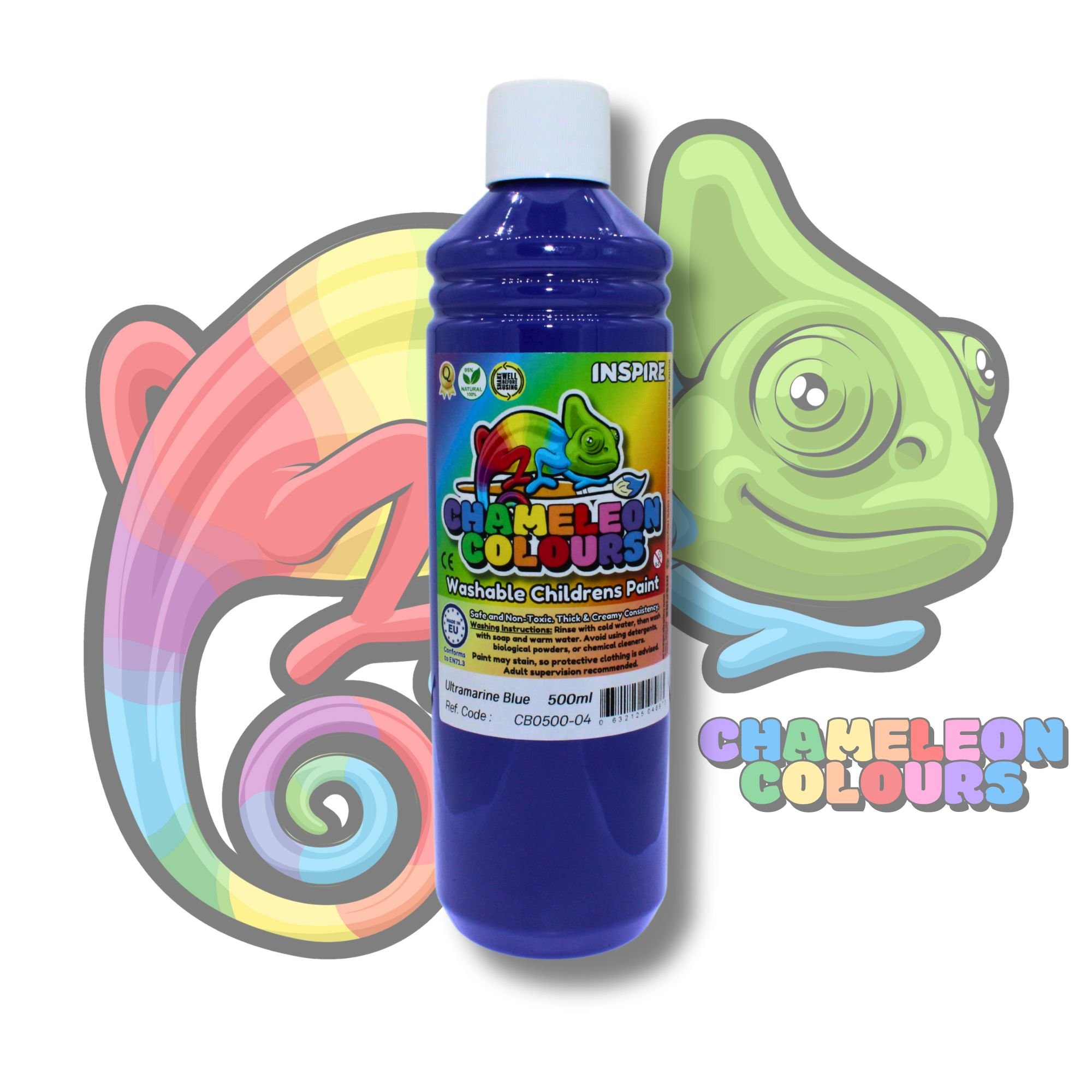 Washable Poster Paint 500ml - Ultramarine Blue