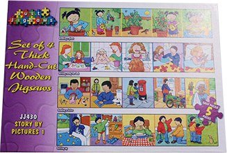 Wooden Jigsaw - Story by Pictures 1 (Set of 4)