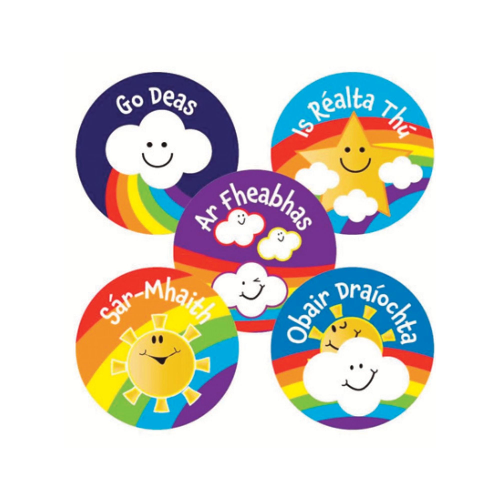 Irish Merit Stickers - Clouds (125) 