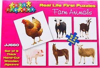 Jigsaw - Real Life Farm Animals (Set of 6)