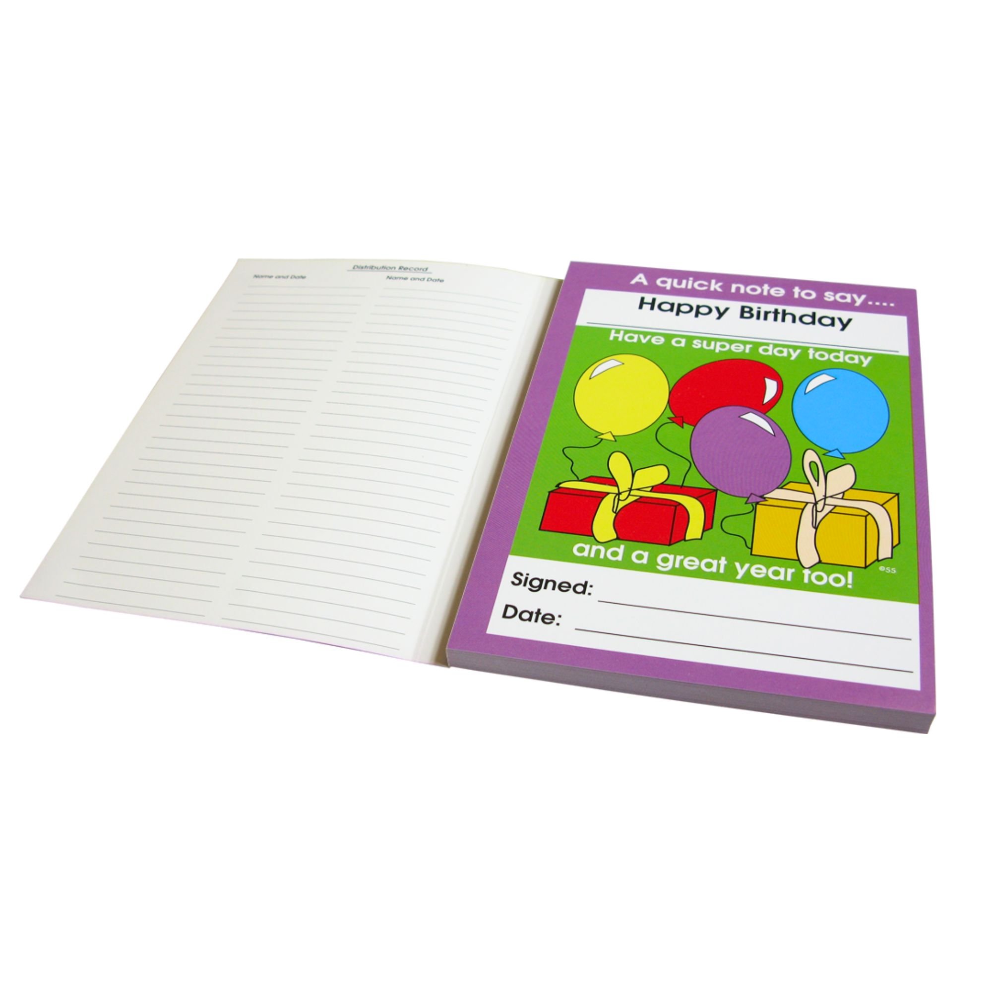 A Quick Note To Say - Happy Birthday (60 Sheets)