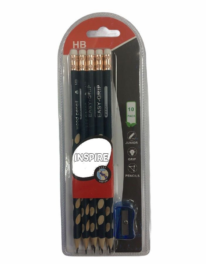 Inspire Easygrip Pencils - 10 pack