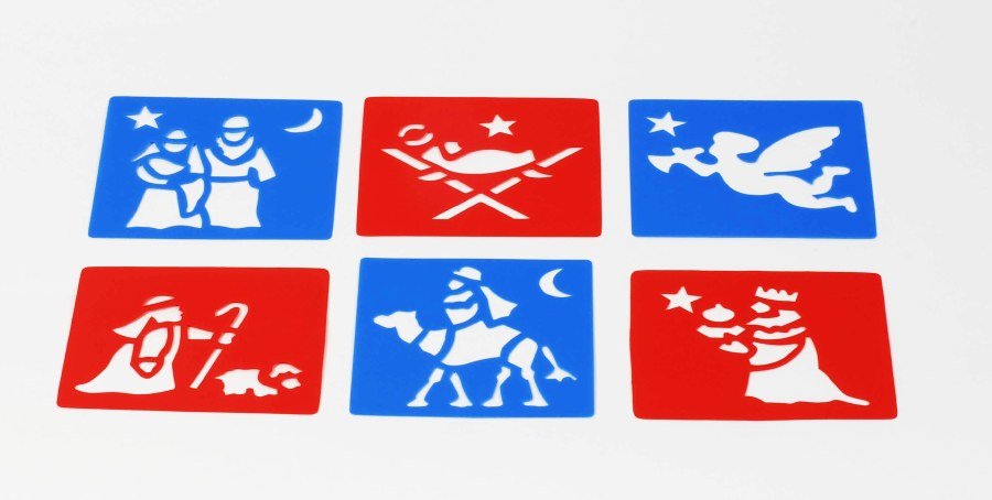 Stencils - Christmas Nativity (6)