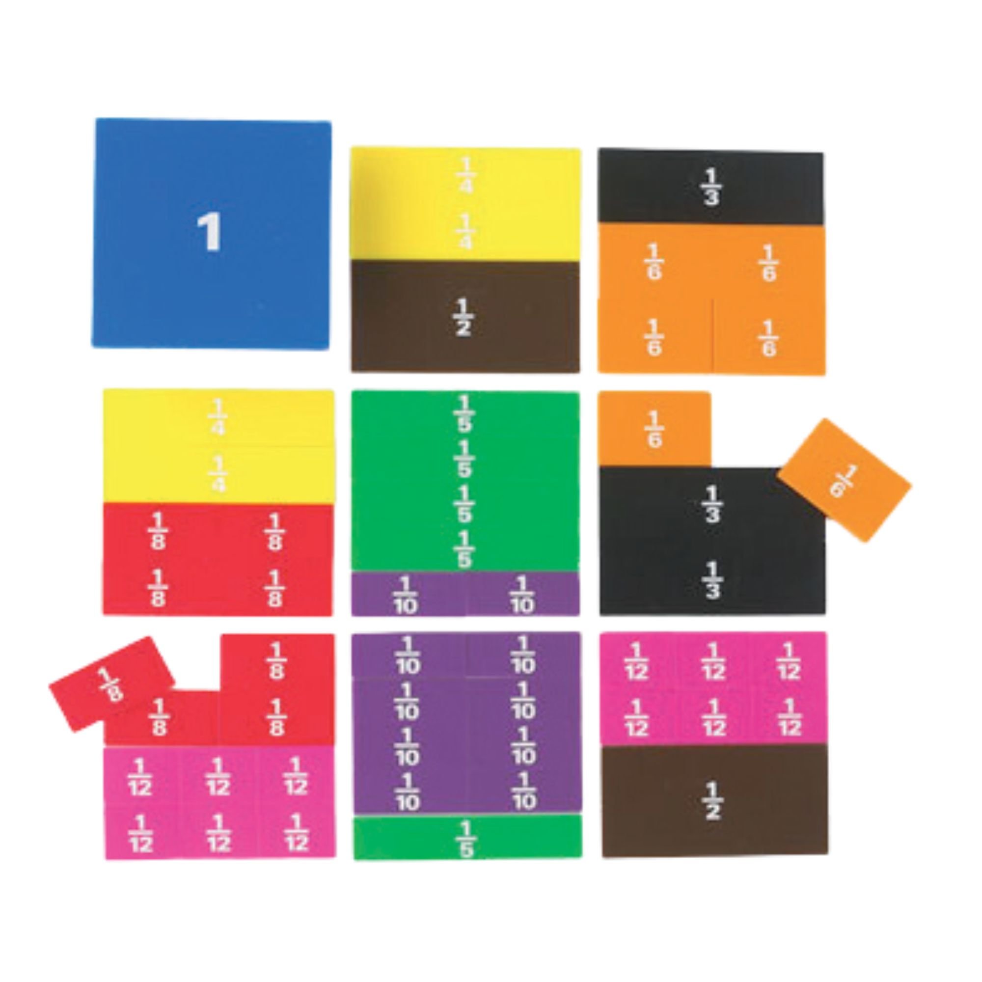 Fraction Squares Printed