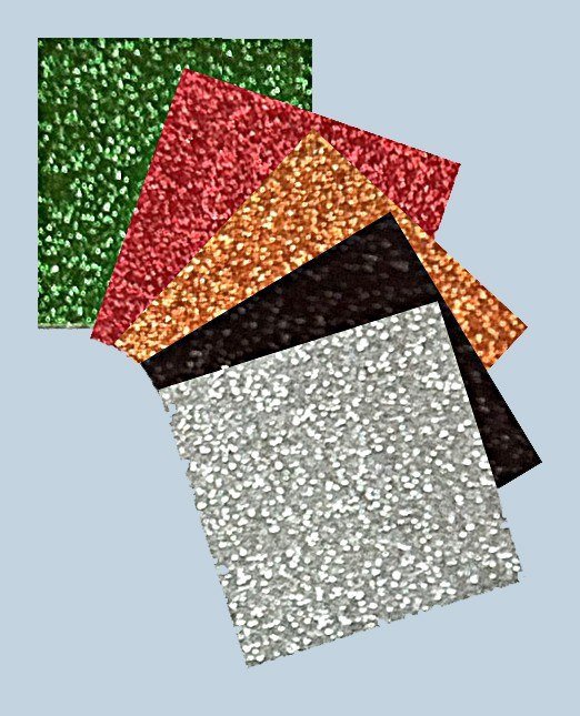 Assorted Self Adhesive Glitter Paper (5)