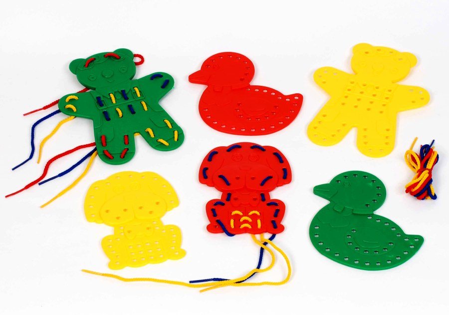 Animal Threading Shapes (9 pieces)