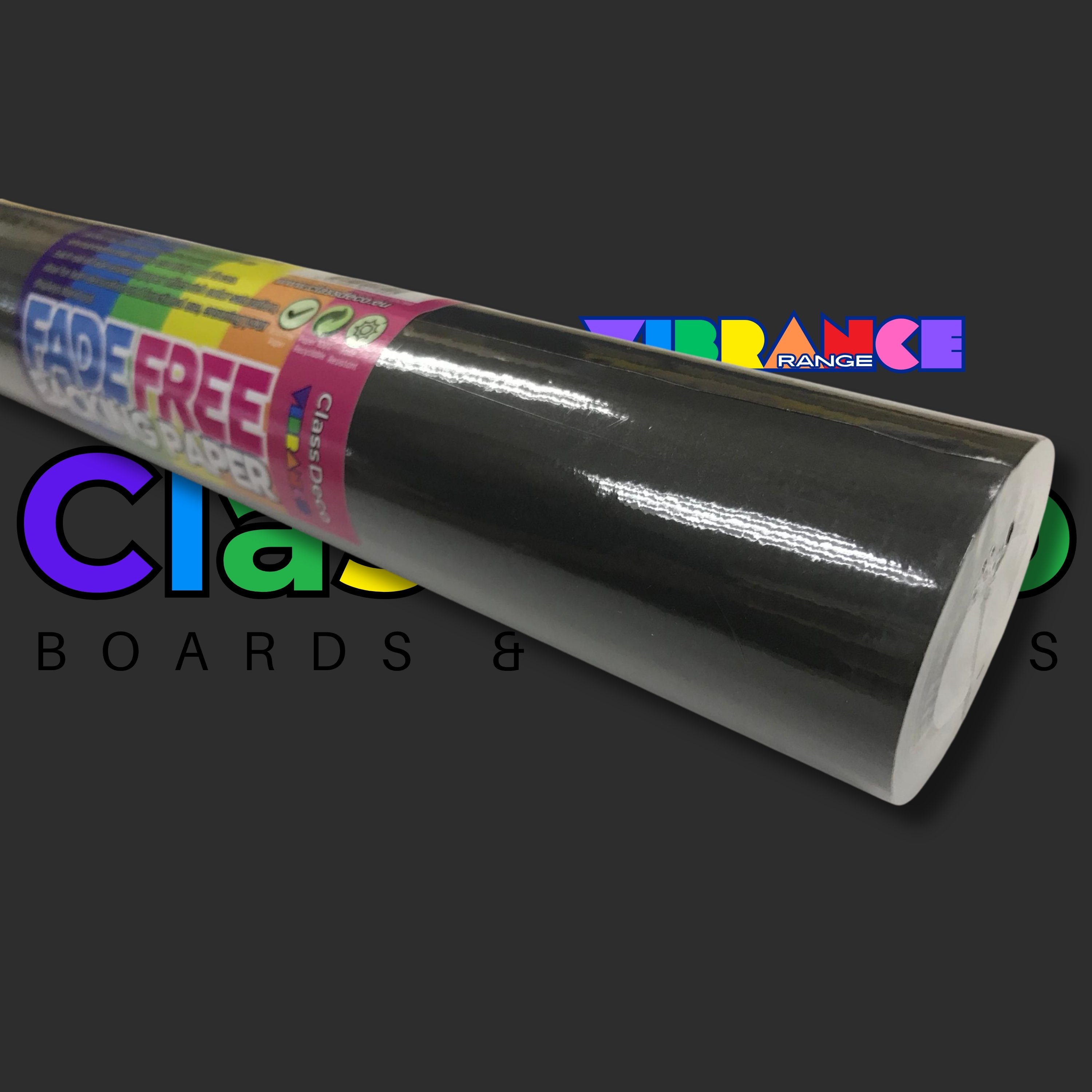 FadeFree Backing Paper - "Vibrance" Black (15m)