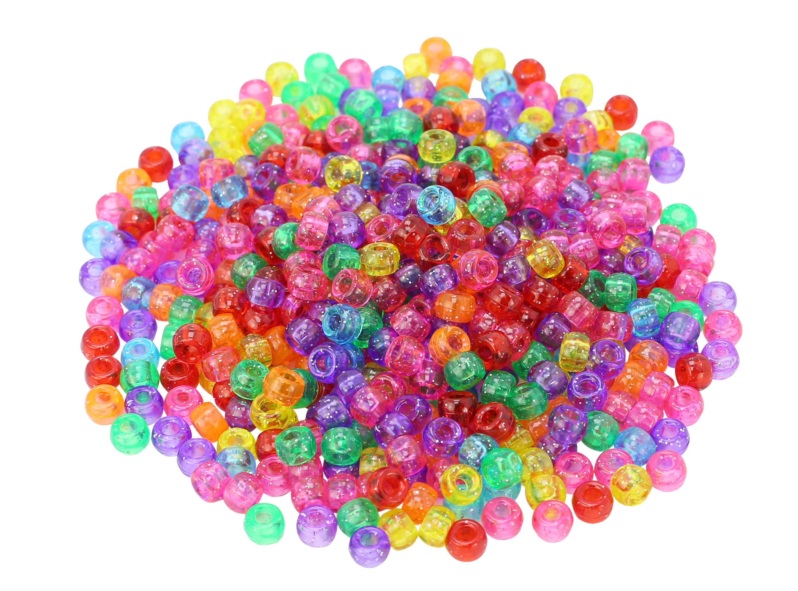 Glitter Pony Beads 9mm (1000 piece)