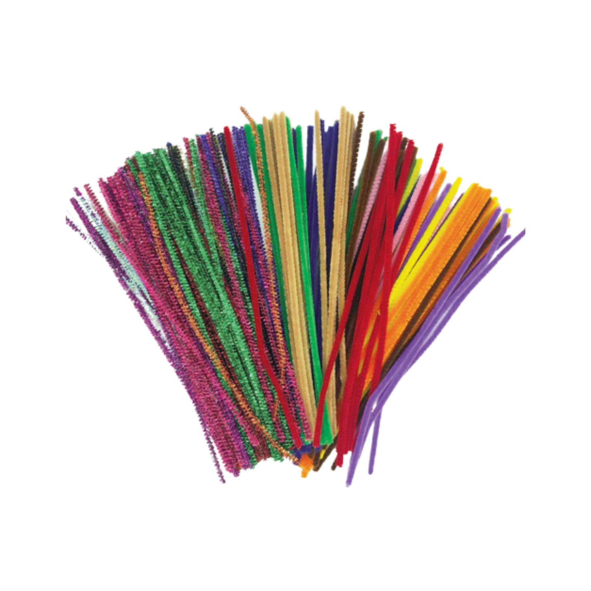Pipe Cleaners - Bumper Pack Inc Glitter 30cm (200 piece)