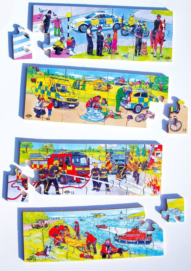 Jigsaw - Emergency Services (Set of 4)