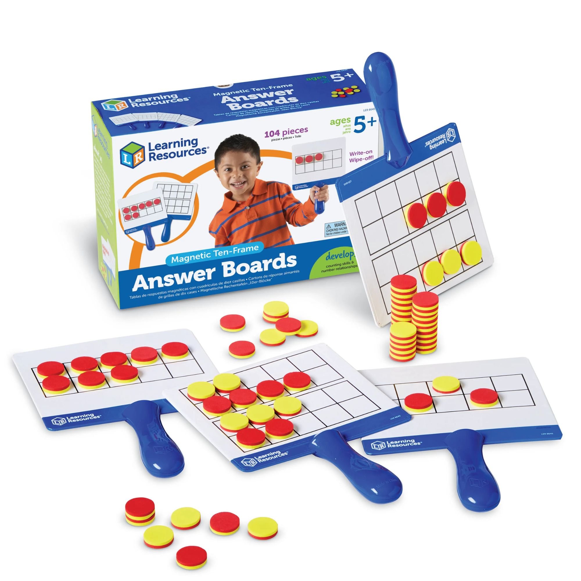 Magnetic Ten Frames Boards - Set of 4