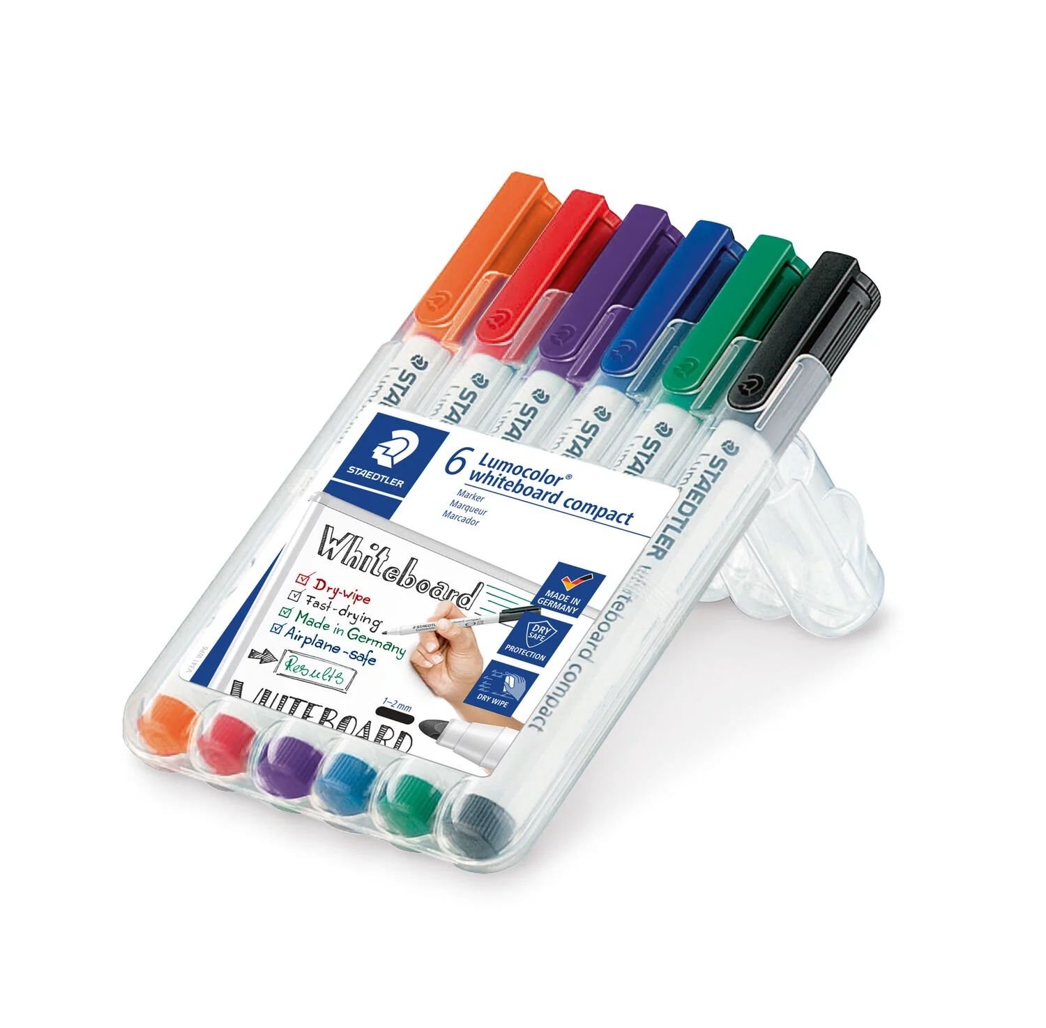 Staedtler White Board Markers - 6pk (Orange, Red, Purple,Blue, G