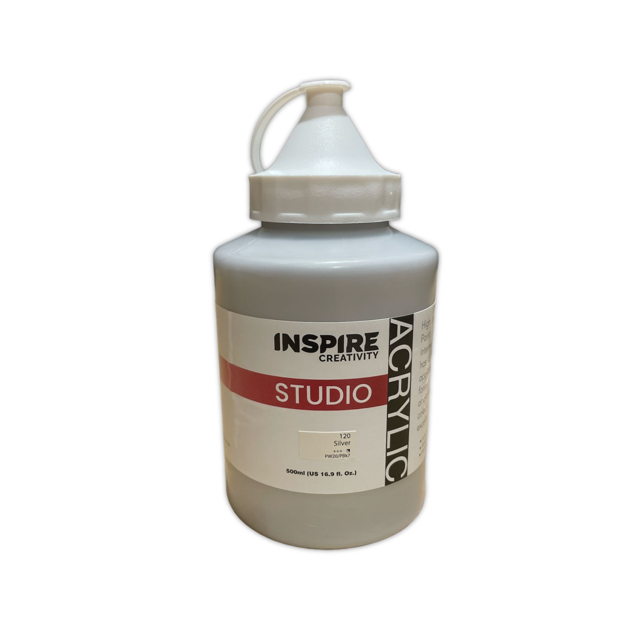 Inspire Studio Acrylic 500ml - Silver
