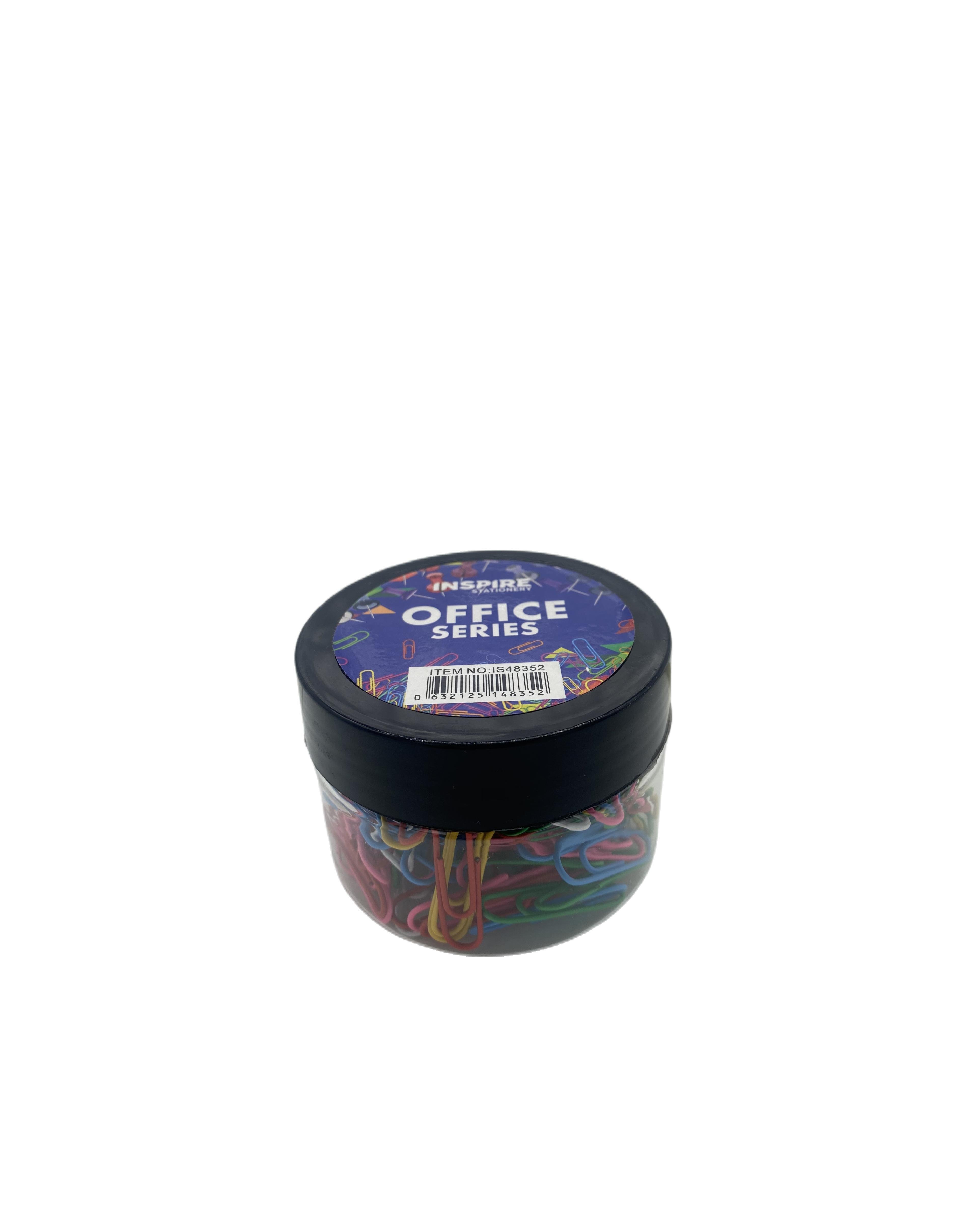 Paper Clips Coloured Tub 33mm 