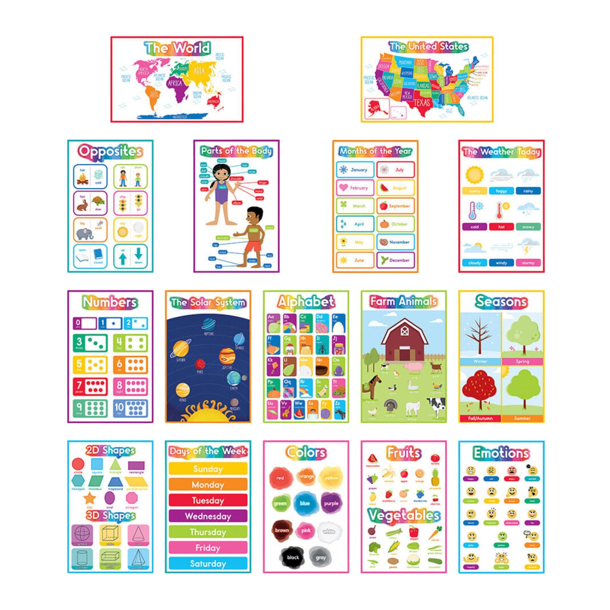 Poster - Early Learning A3 Bumper Pack (16)