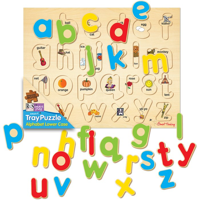 Lift & Learn Wooden Puzzle - ABC Tray Puzzle L/C