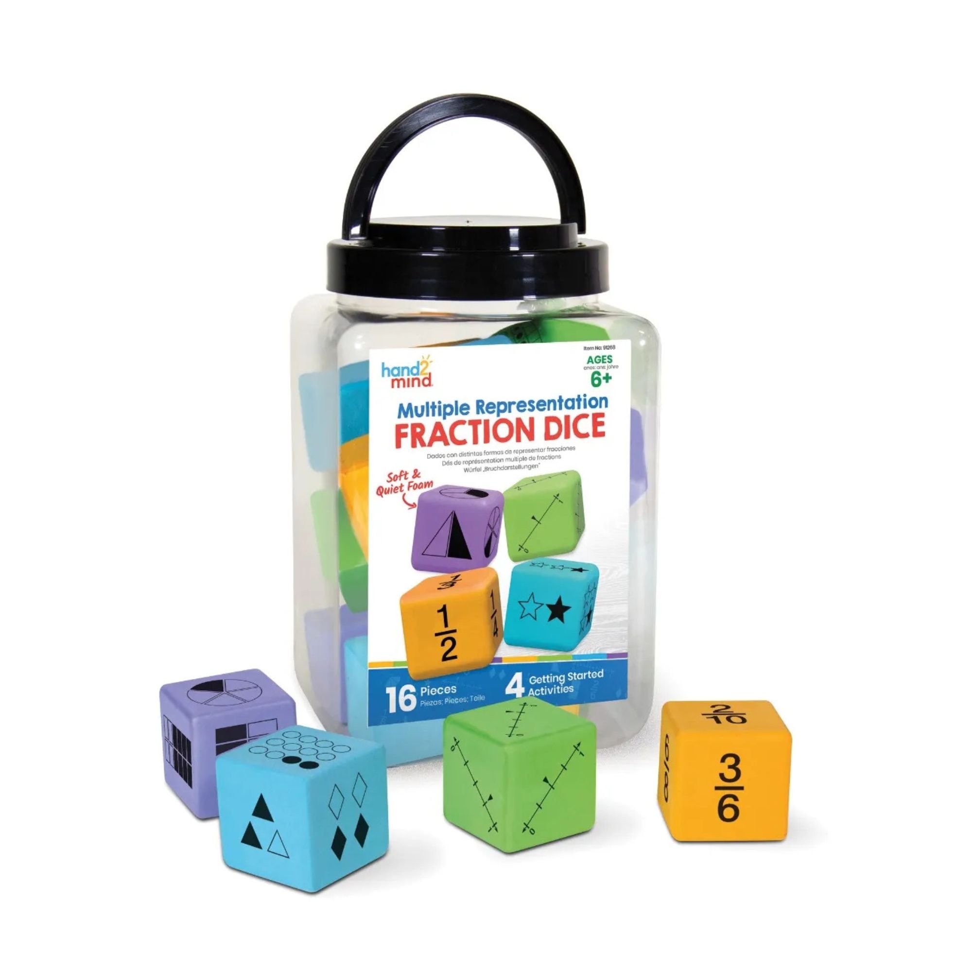 Mulitiple Representation Fraction Dice Set 16