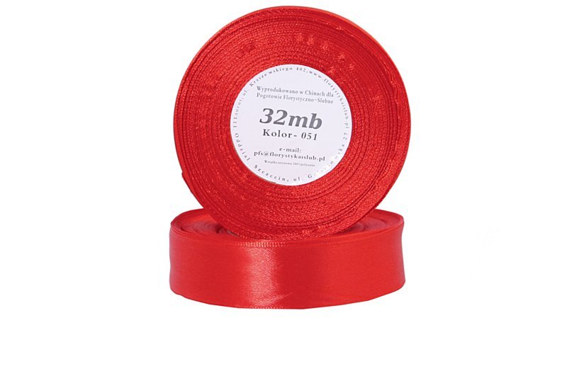Satin Ribbon Red (6mm)