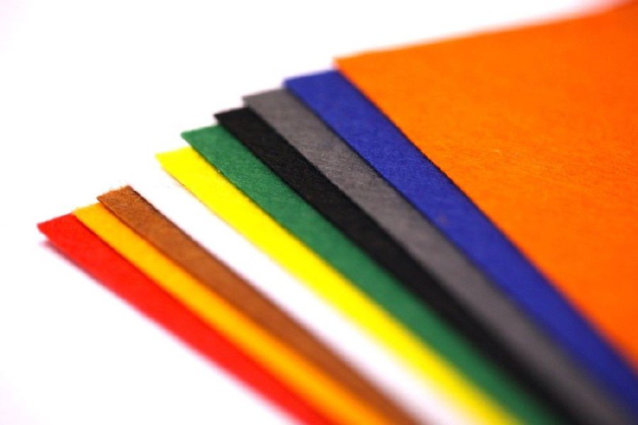 A4 Assorted Coloured Felt (10)