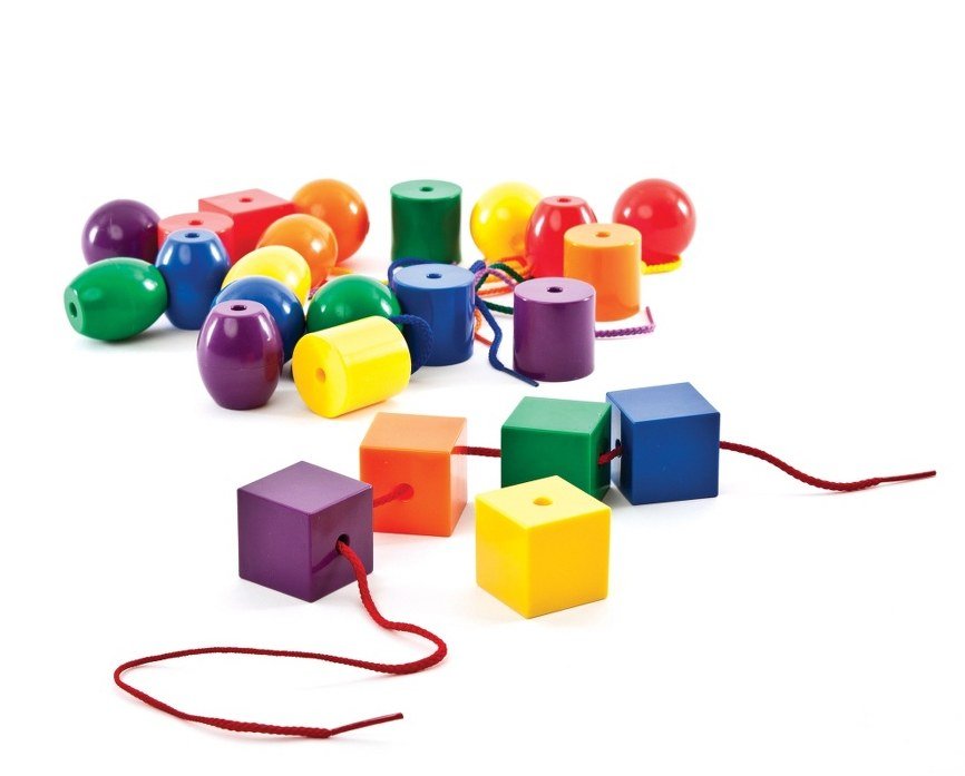 Large Beads & Laces (160 pieces)