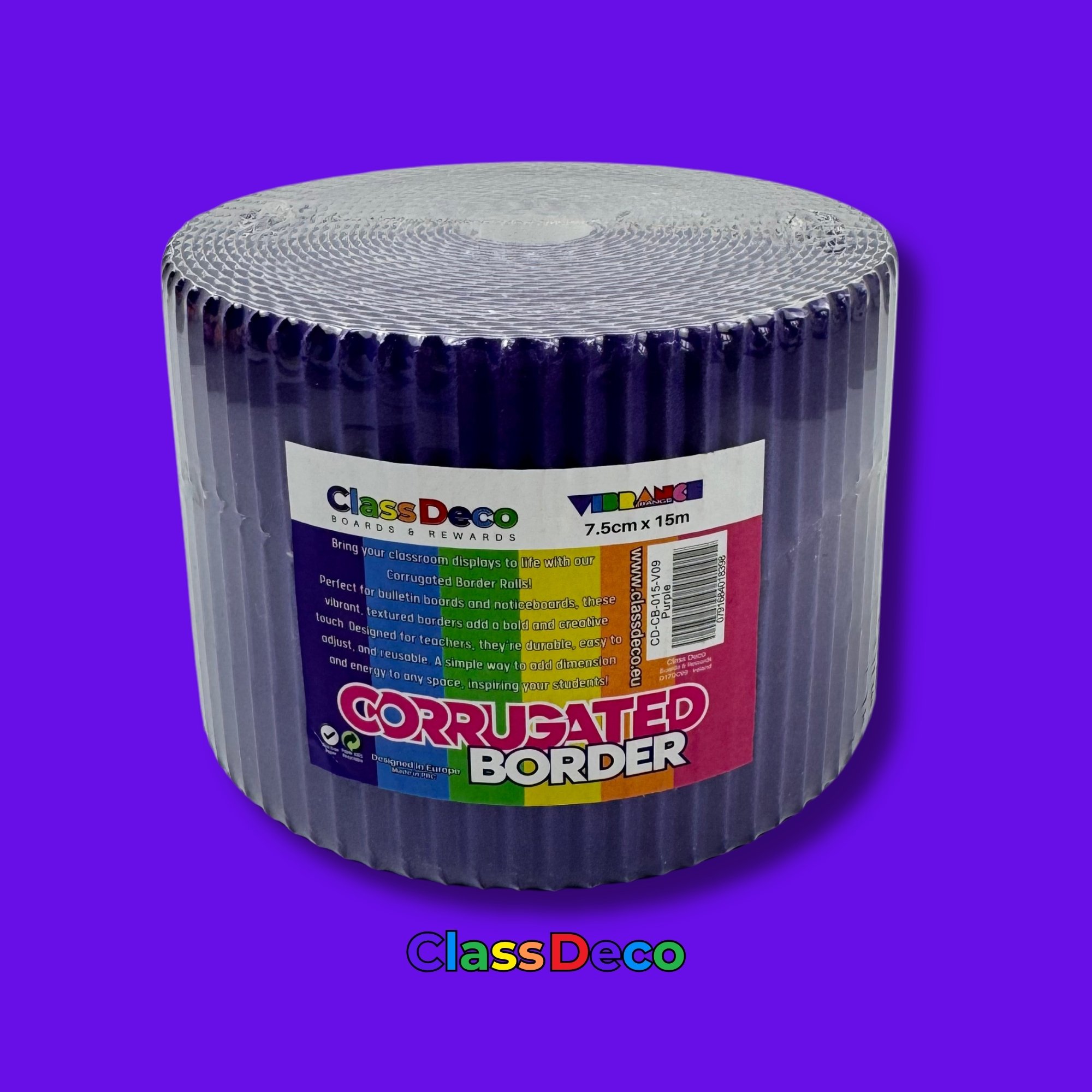 Corrugated Border - "Vibrance" Purple (15m) 