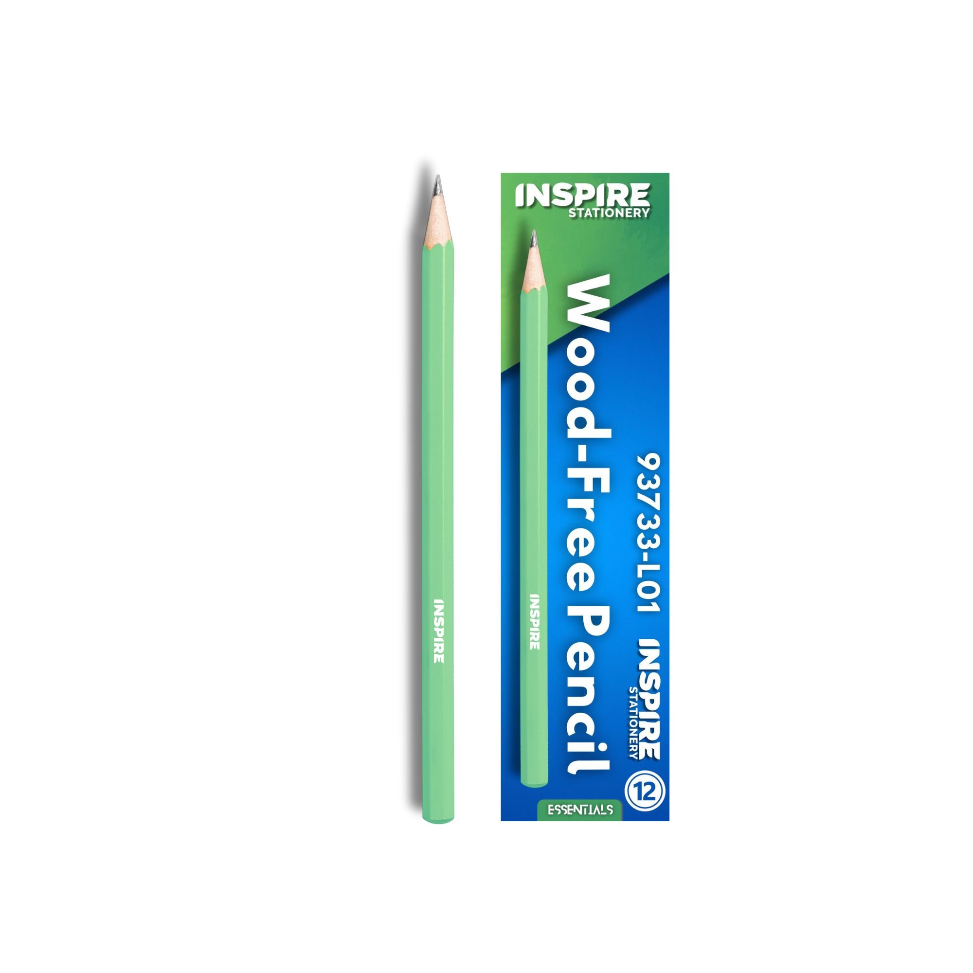 HB Wood-Free Pencils 12pk