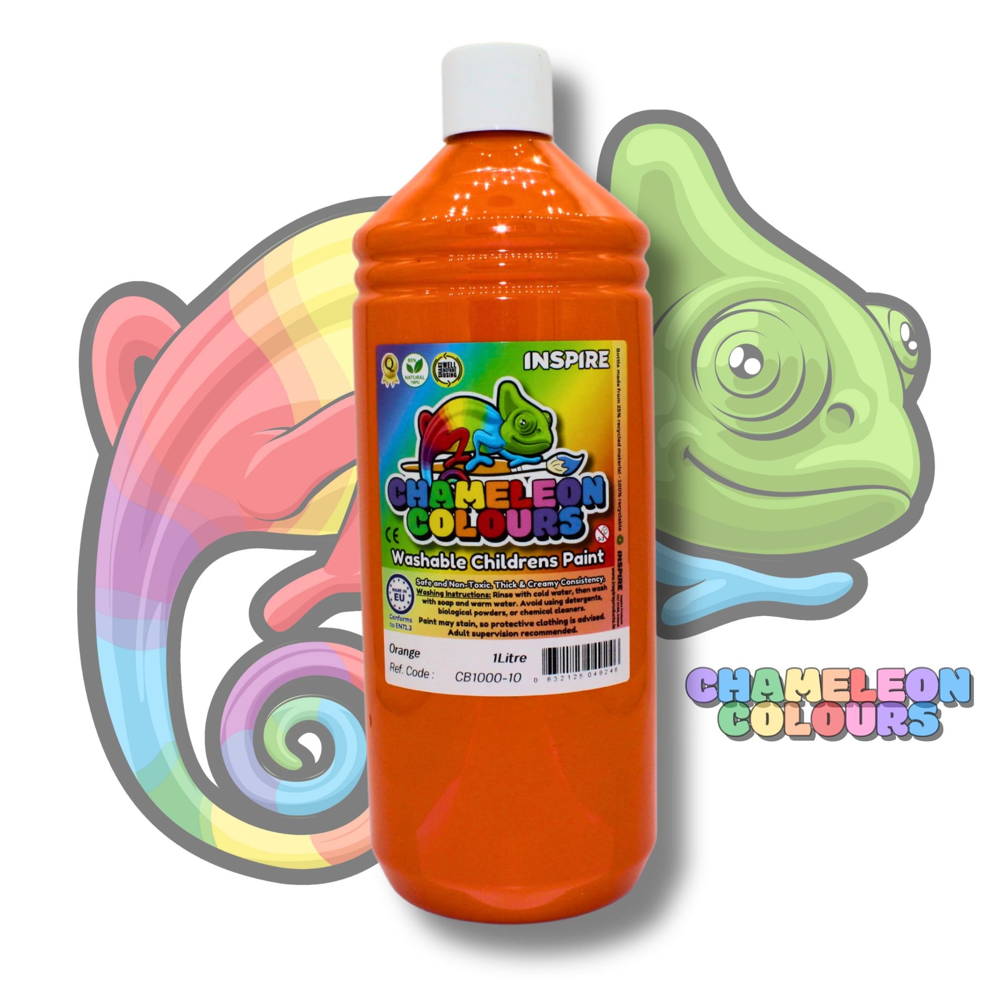 Washable Poster Paint 1000ml - Orange