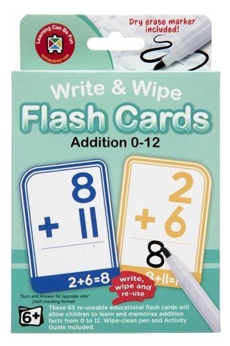 Write and Wipe Flash Cards - Addition