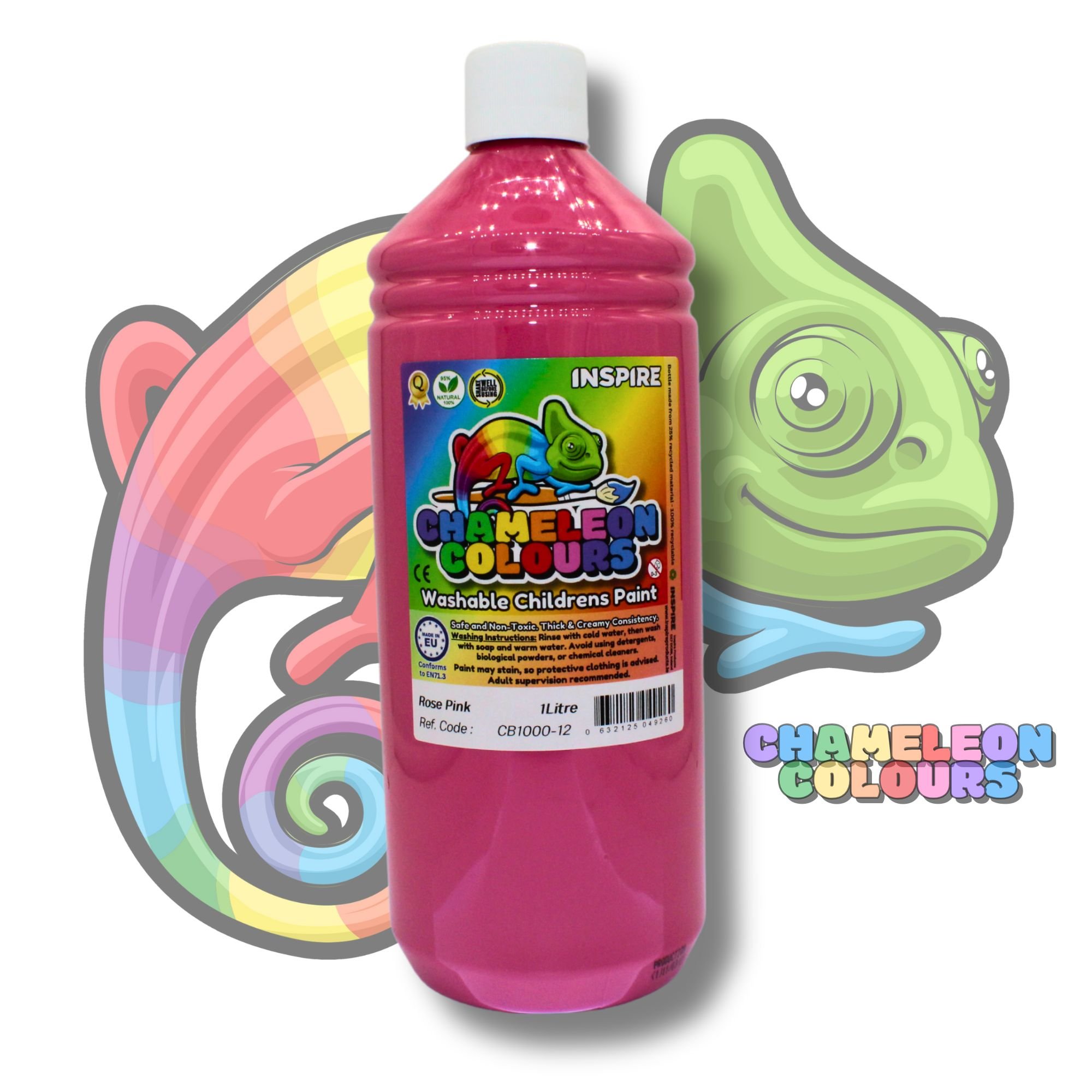Washable Poster Paint 1000ml - Rose Pink
