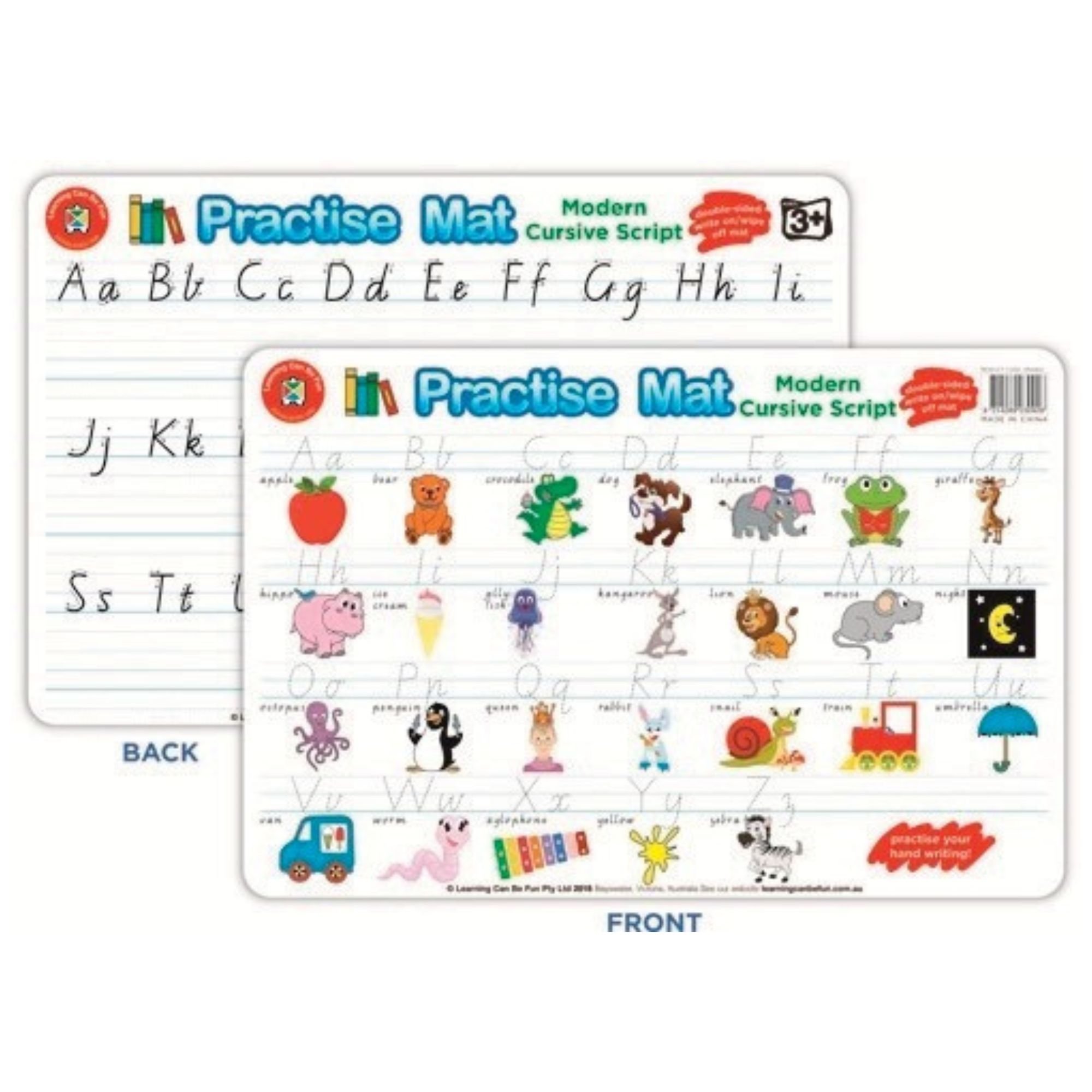 Dry Wipe Practice Mat - Alphabet