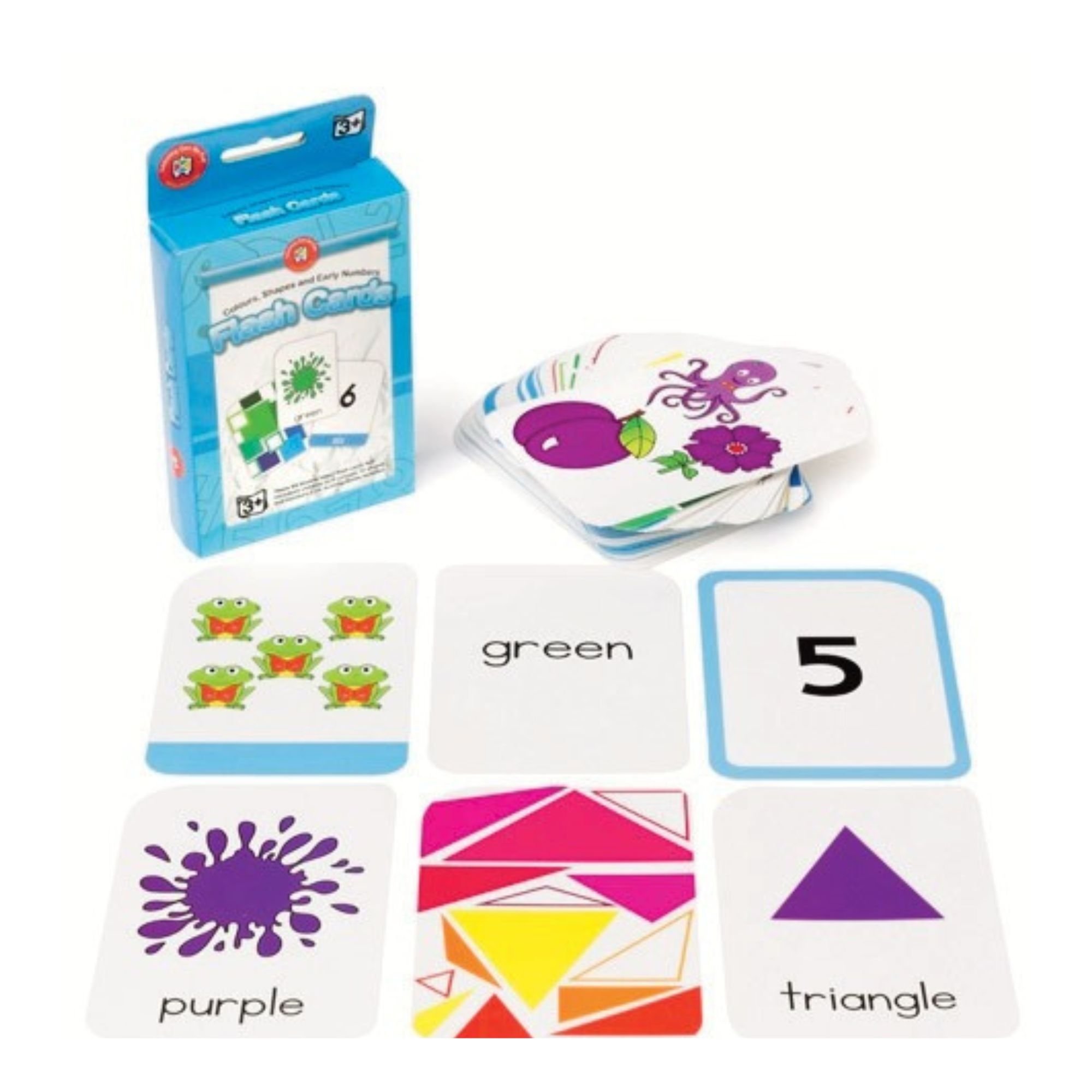 Write and Wipe Flash Cards - Colours,Shapes, and Numbers