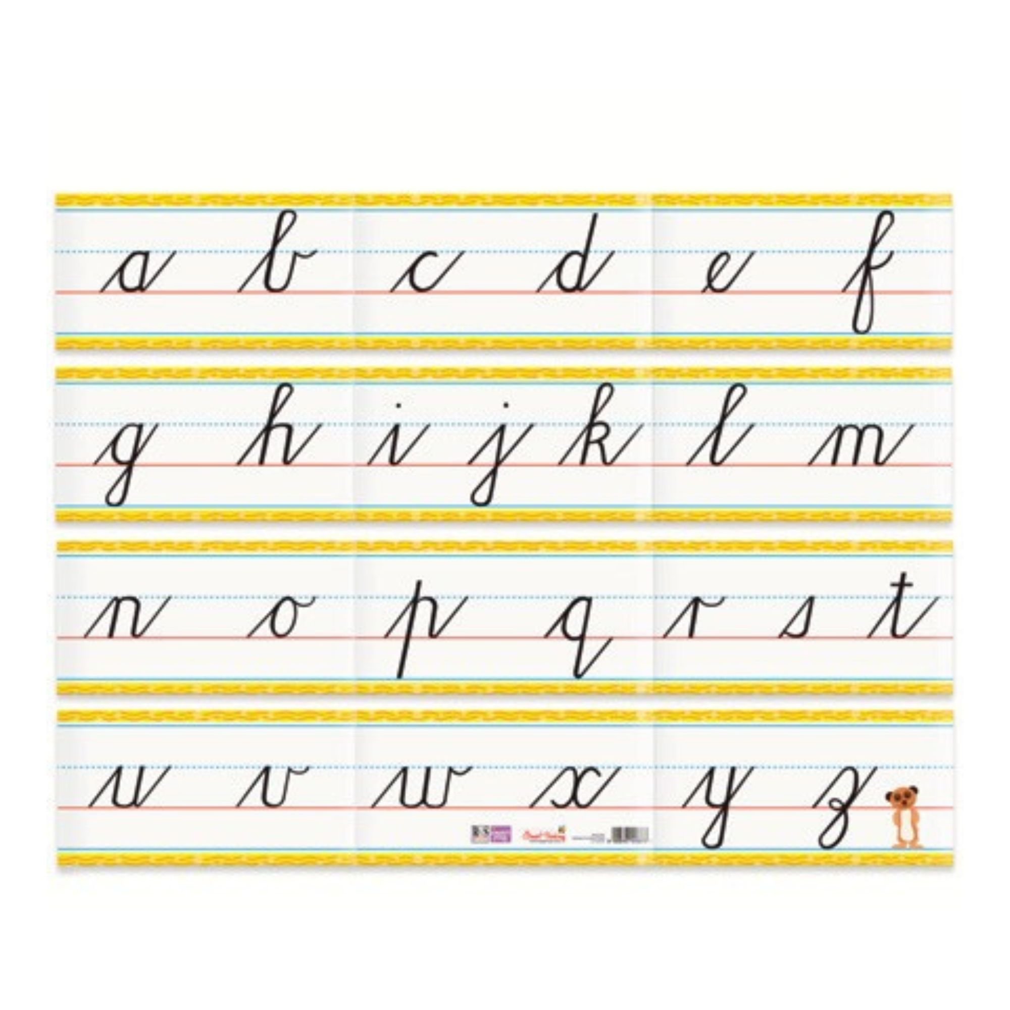 Wall Line abc Cursive