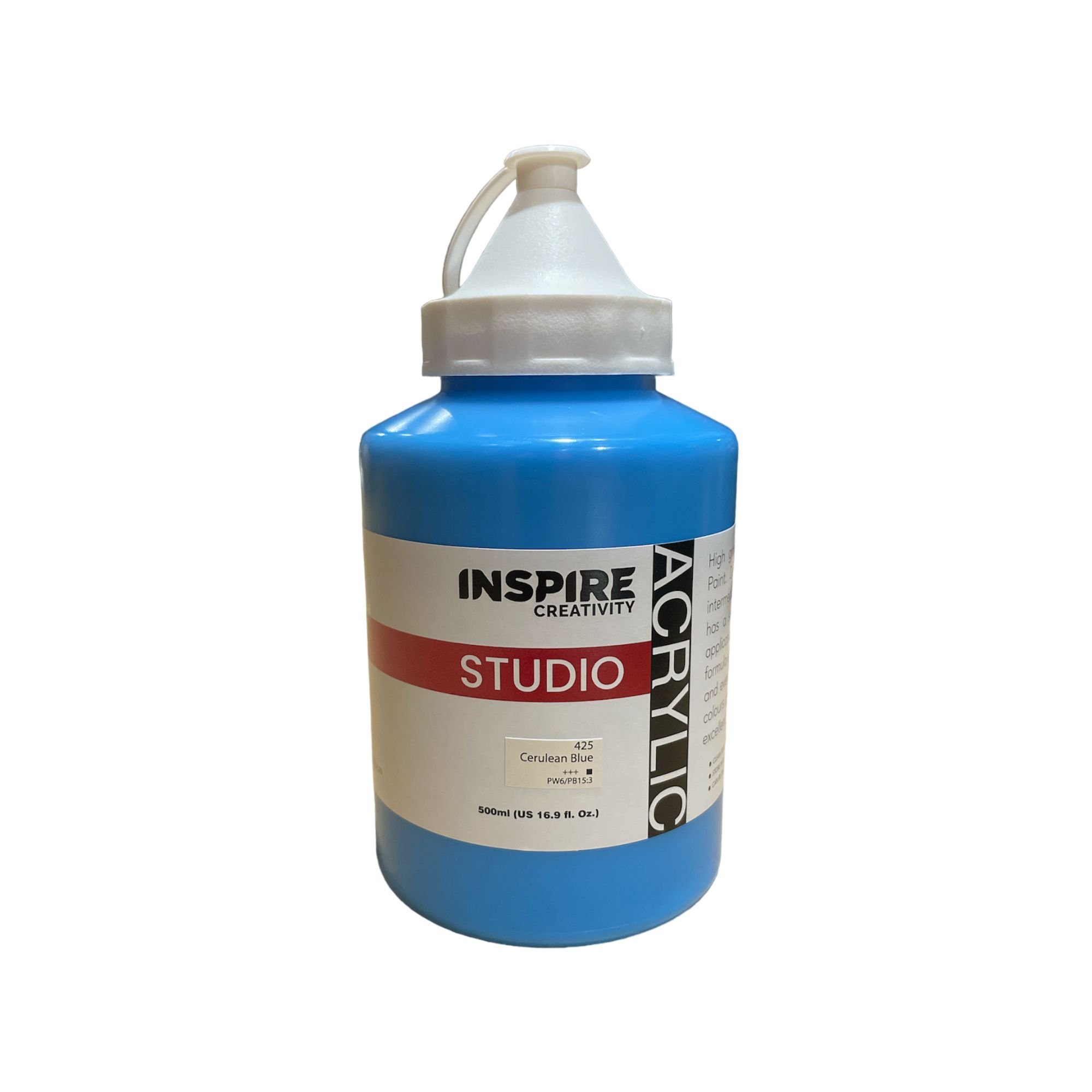 Inspire Studio Acrylic 500ml - Cerulean Blue