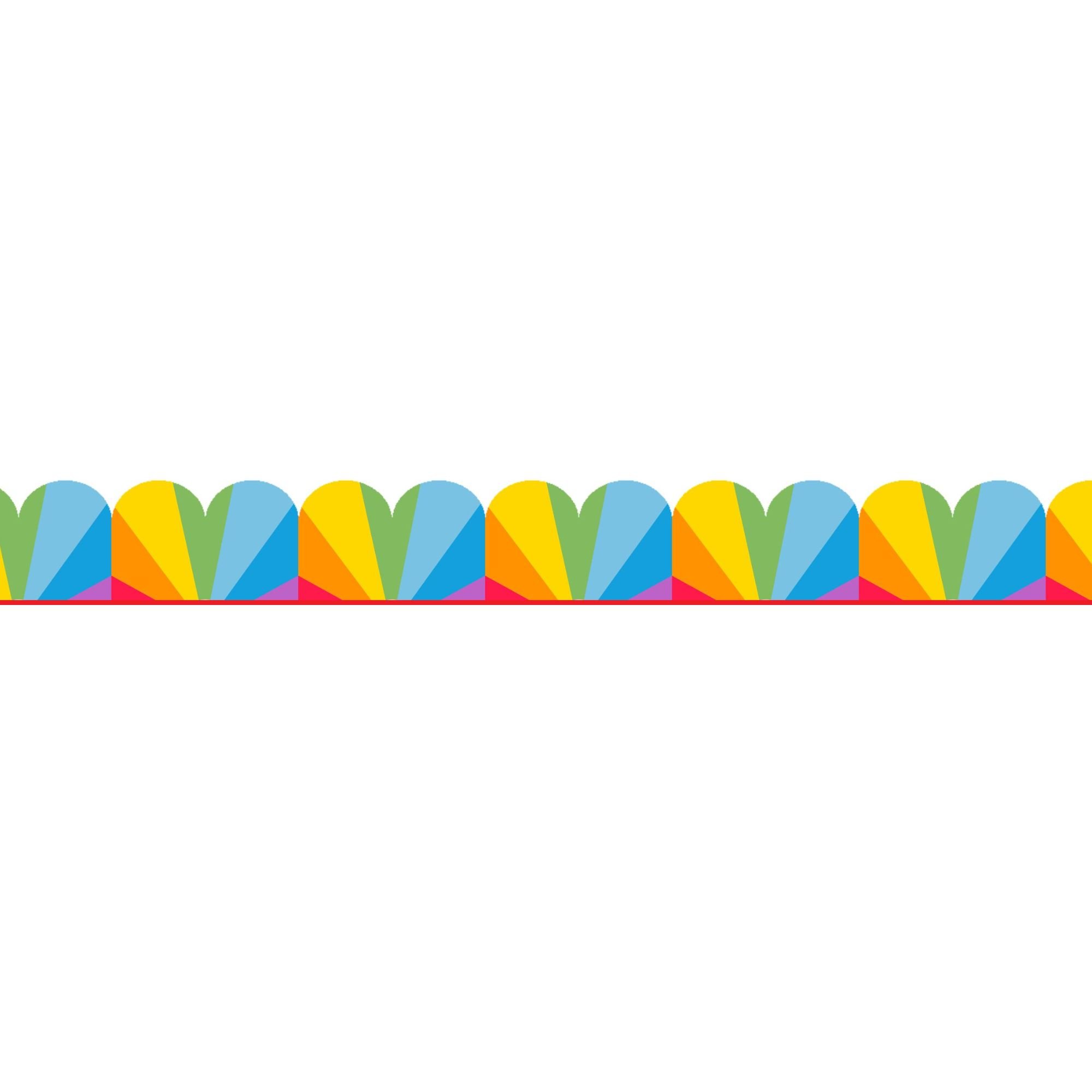 Scalloped Trimmer - "Vibrance" Colour Burst (12m)