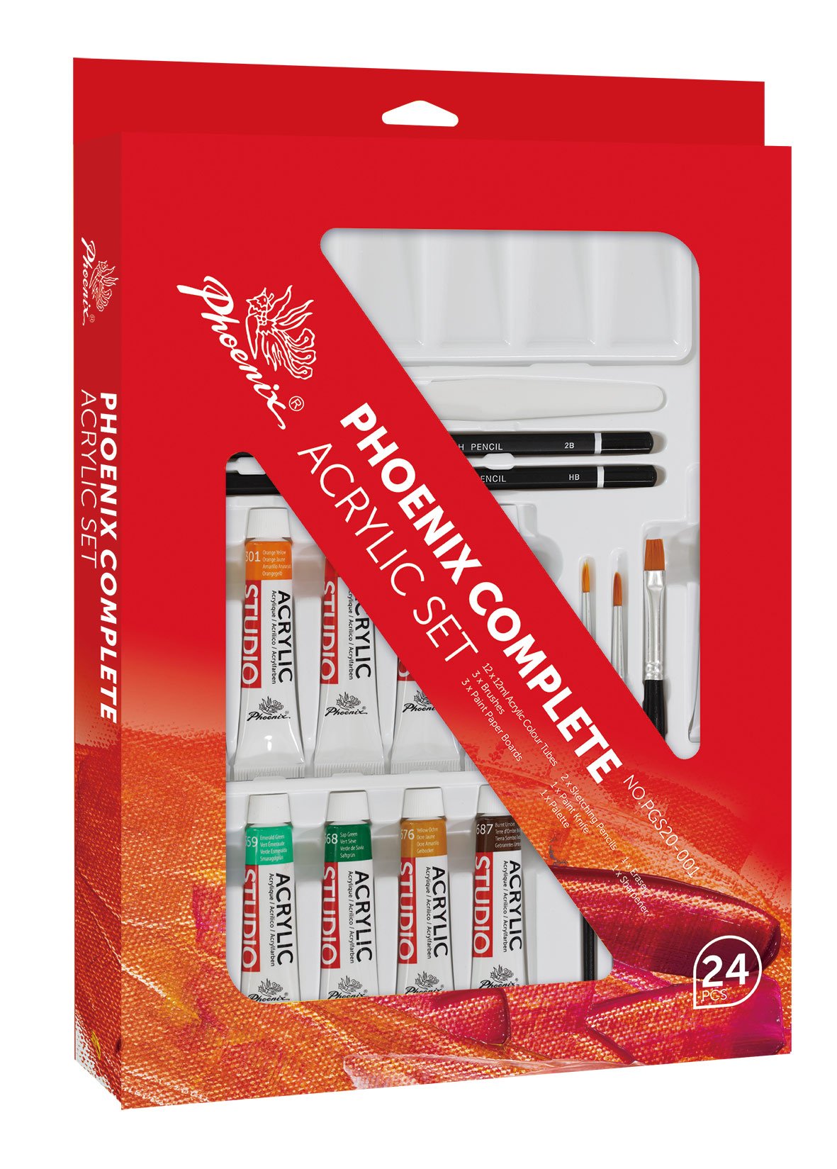 Phoenix Complete Acrylic Set (24pce)