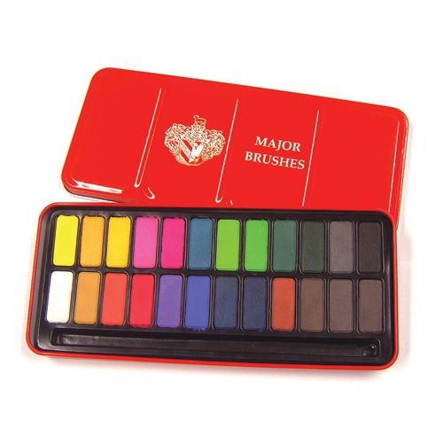 Watercolour Set In Tin (24)
