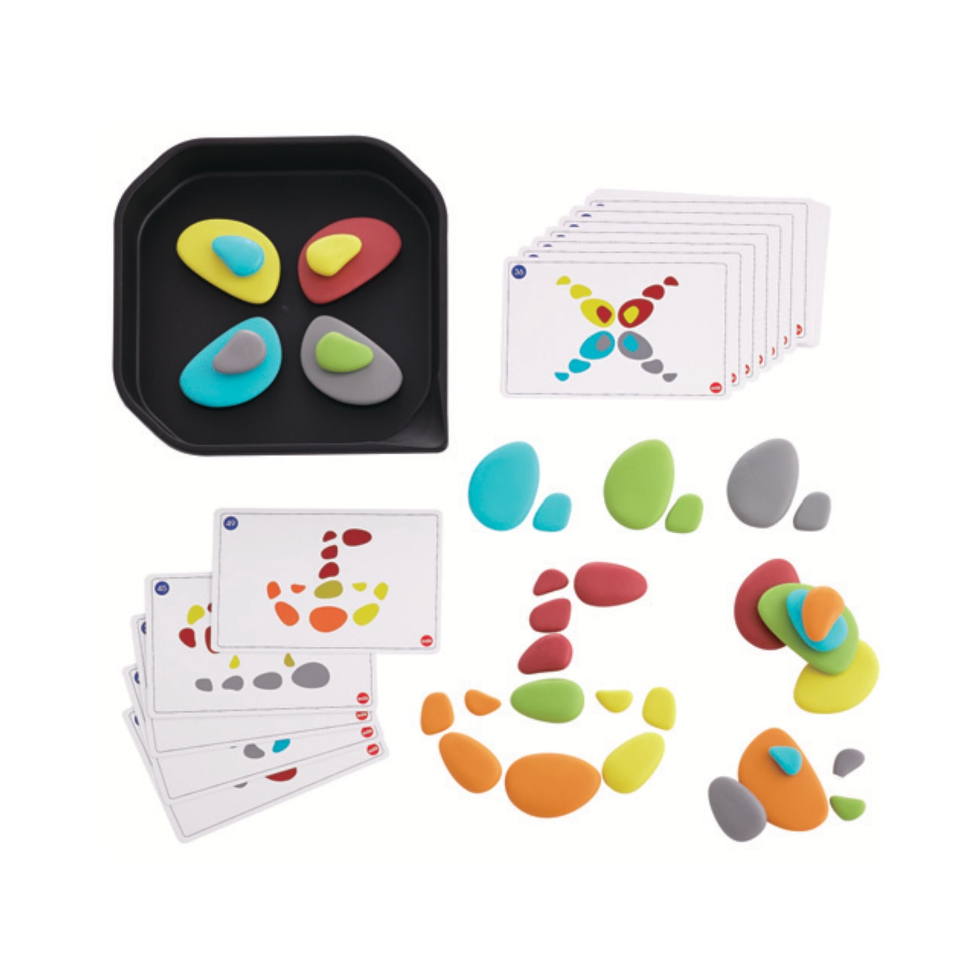 Rainbow Pebbles (62 pieces)