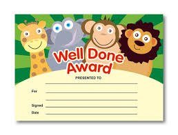 Award Certificates - Well Done  (20)