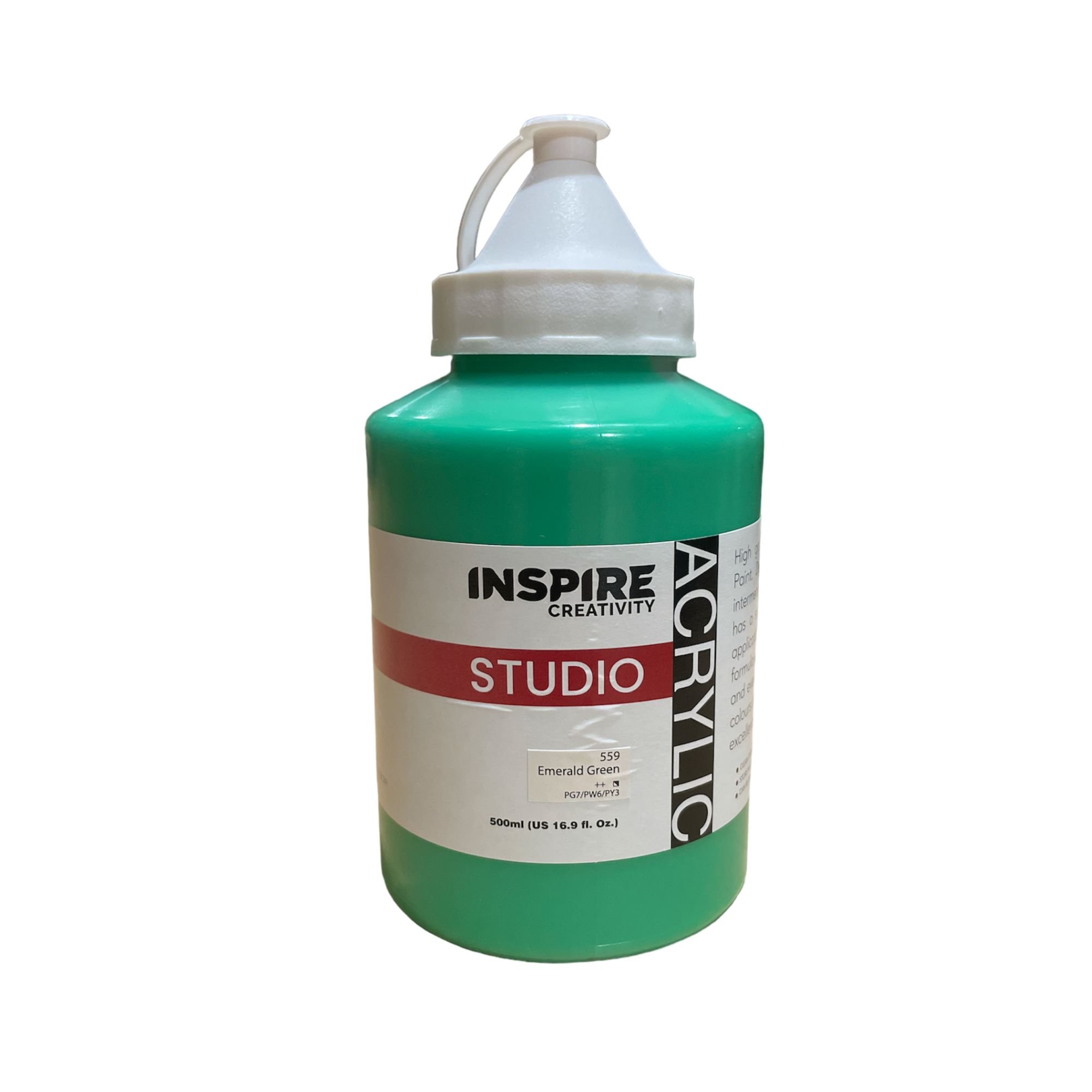 Inspire Studio Acrylic 500ml - Emerald Green