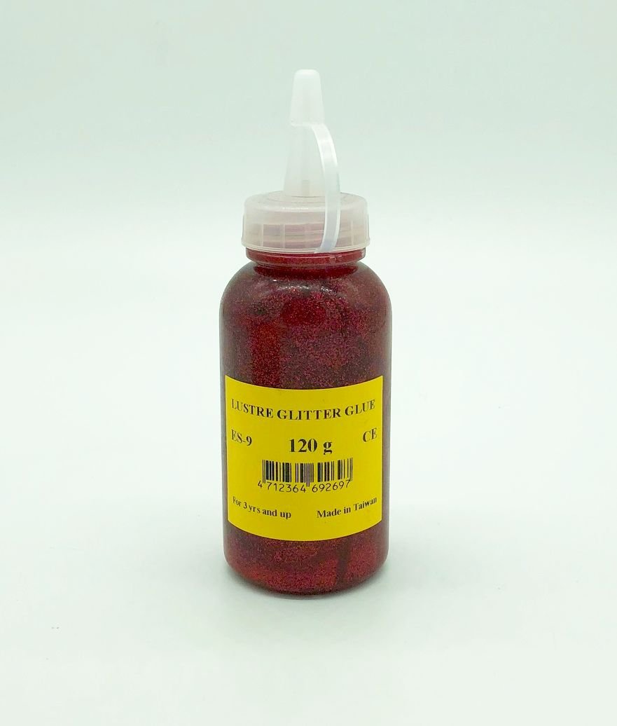 Glitter Glue Red 120g
