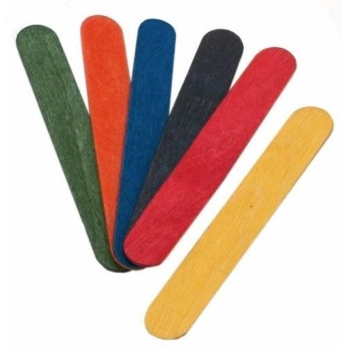 Jumbo Lollipop Sticks - Coloured (50)