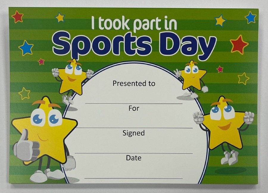 Award Certificates - I Took Part in Sports Day (20)
