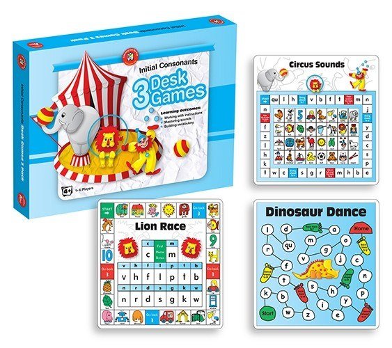 Desk Game - Initial Consonant (Set Of 3)
