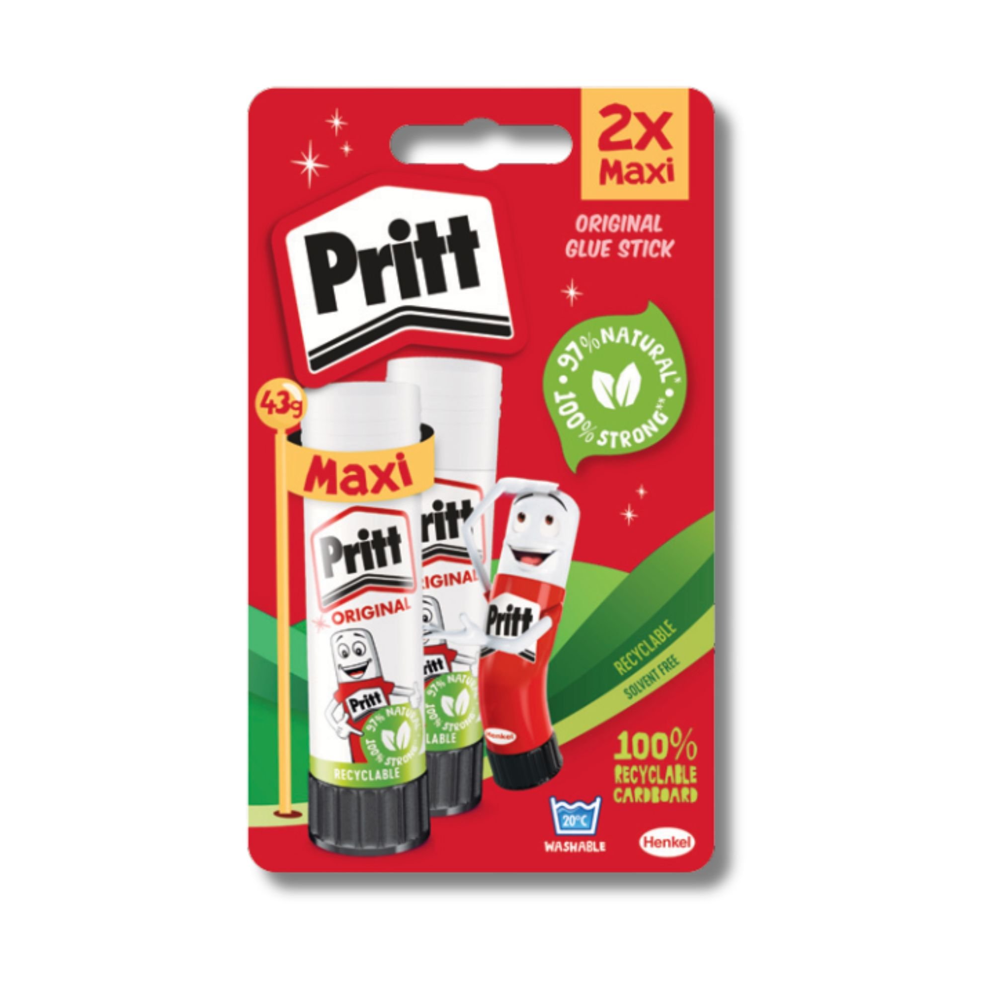 Pritt Stick - Large 43g (2 pack)