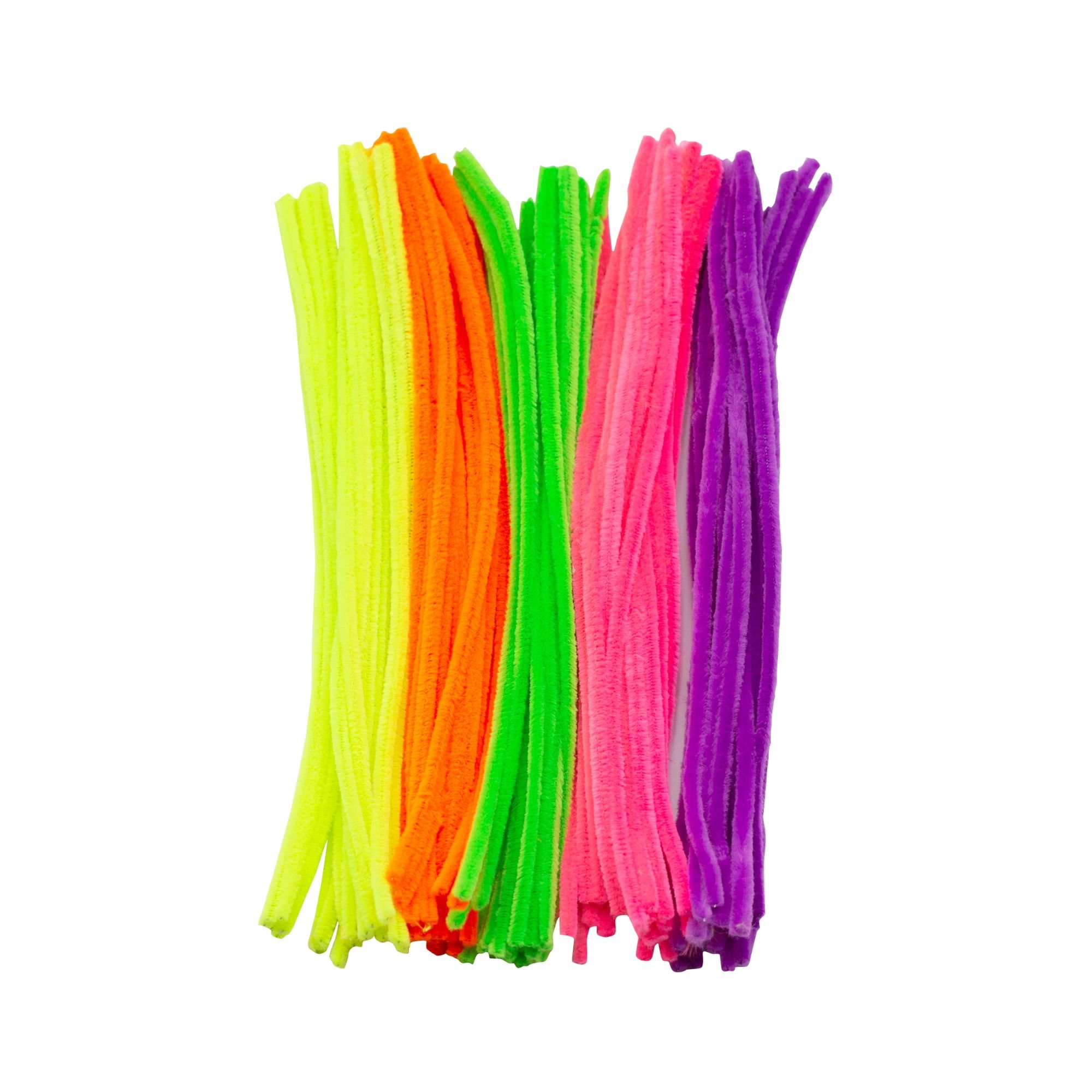 Chenille Pipe Cleaners - Flourescent 12in (100 piece) 