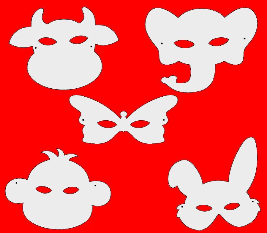 Masks - Animal Shape Set (10)